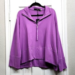 RLX Ralph Lauren Lilac Half-Zip Pullover, Size L